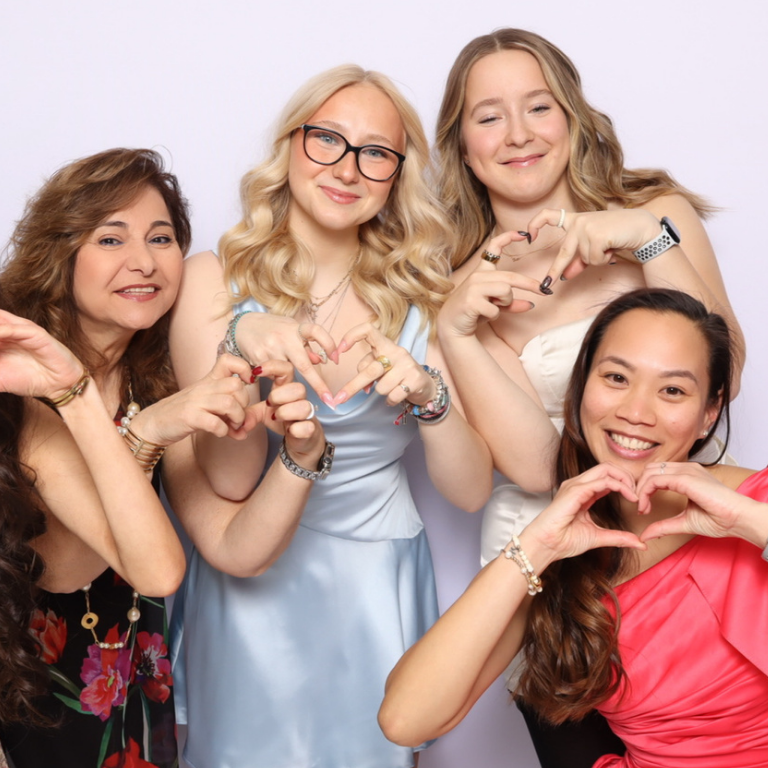 School semi-formal party image withe students