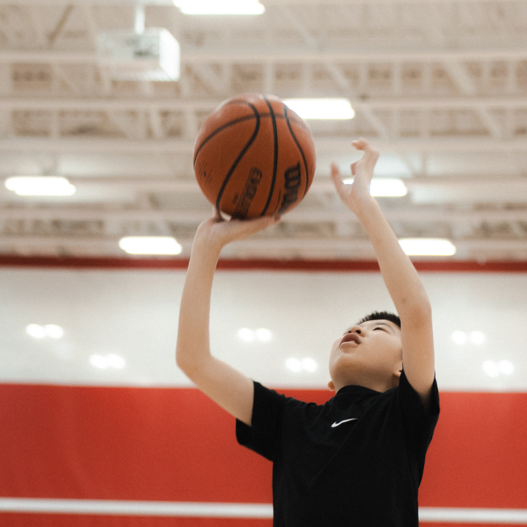 Boy with a basketball